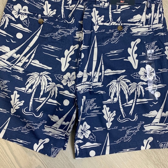 Vineyard Vines Classic Fit Breaker Shorts 7” Blue - Picture 7 of 12